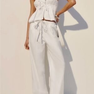 Elegant White Women's Pants